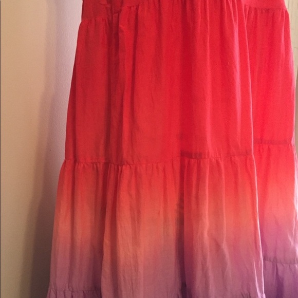 Boho tiered hippie maxi skirt with full - Picture 2 of 5